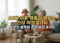60대 이후 역효과 부르는 건강 착각 8가지