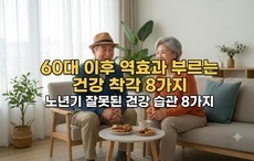 60대 이후 역효과 부르는 건강 착각 8가지