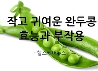 작고 귀엽지만 효능만은 만점인 완두콩