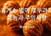 휴게소 별미 호두과자 효능과 주의사항