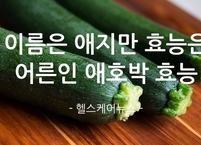 이름은 애지만 효능은 어른인 애호박 효능
