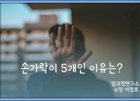 손가락이 다섯 개인 이유는?