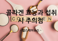 피부 탄력의 비밀, 콜라겐 효능과 섭취 시 주의점