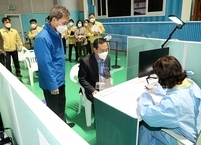 전주시, 29일 화산예방접종센터에서 2분기 코로나19 백신 예방접종 마무리 훈련 실시