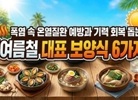 폭염 속 온열질환 예방과 기력 회복 돕는 ‘여름철 대표 보양식 6가지’