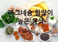 필수 미네랄 마그네슘 함량이 높은 음식