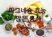 마그네슘 효능과 부족증상 및 많은 음식