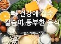 뼈 건강을 지키는 필수 미네랄 칼슘 칼슘이 풍부한 음식