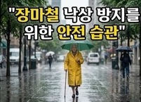 장마철 낙상 방지를 위한 안전 습관