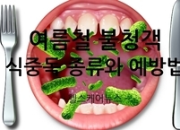 여름철 불청객 식중독 종류와 예방법