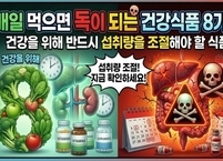 장기 손상 예방 위한 ‘매일 먹으면 독이 되는 건강식품 8가지’
