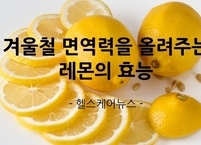겨울철 면역력을 올려주는 레몬의 효능