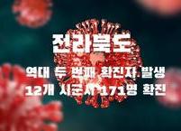 전라북도, 역대 두 번째 확진자 발생... 12개 시군서 171명 확진