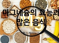 ‘천연 신경안정제’라 불리는 마그네슘의 효능과 많은 음식 