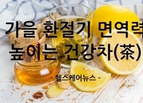 가을 환절기 면역력 높이는 건강차(茶)