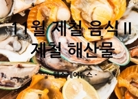 11월 제철 음식Ⅱ 제철 해산물