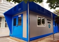 익산시, 장마·태풍 걱정 없는 음압 컨테이너형 선별 진료소 설치