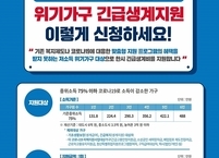 순창군, 위기가구 긴급생계지원 신청 접수