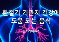 환절기 기관지 건강에 도움 되는 음식과 생활 습관