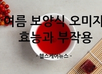여름 보양식 오미자의 효능과 부작용