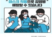 올바른  마스크  사용법