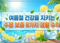 여름철 건강을 지키는 수분 보충 8가지 생활 수칙