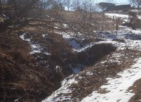 전주를 굽어보며 흐르는  전주천 발원지