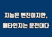 지능은 엔진이지만, 메타인지는 운전대다