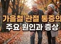 쌀쌀해진 날씨에 시큰시큰… 가을철 관절 통증의 주요 원인과 증상